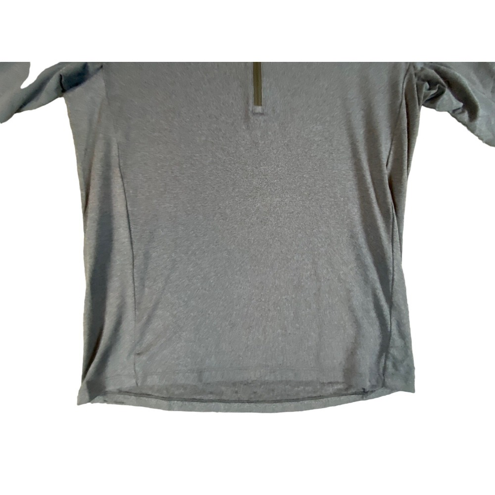 REI 1/4 ZIP  Pullover Shirt Mens Medium Blue Reflective hiking outdoors athletic - Picture 4 of 10